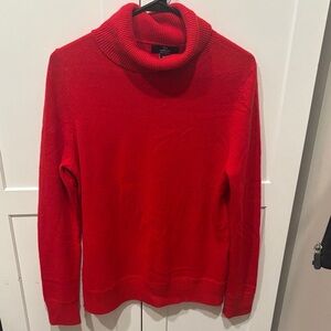 Lands' End Vibrant Red Cashmere Sweater